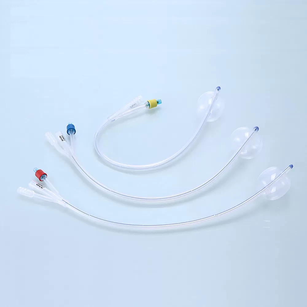 Silicone foley catheter