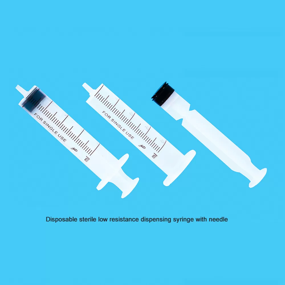 Single-use Sterile Low Resistance Dispensing Syringe With Needle