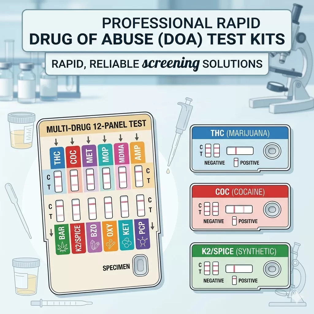 Drug of Abuse (DOA) Test Kits | Urine Multi-Drug Screening Panel