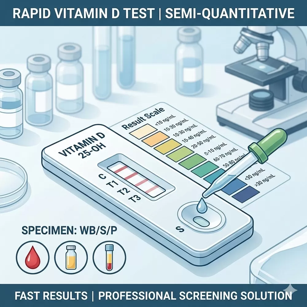 Vitamin D Test Kit | Rapid Semi-Quantitative 25-OH Screening